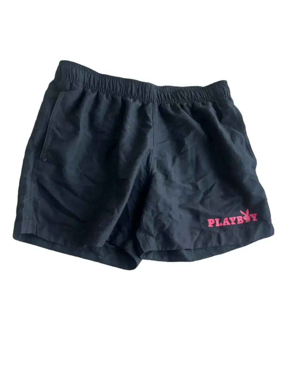 PLAYBOY by pac sun Black swim Shorts with red Logo
